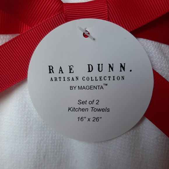 Rae Dunn kitchen towels holiday theme - Picture 3 of 3